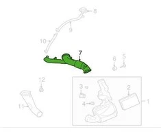 OEM JAGUAR XK X150 ORA ĮSIURBIMO VAMZDIS C2P2147 ORIGINALUS