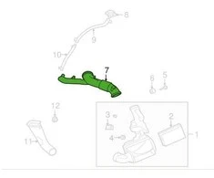 OEM JAGUAR XK X150 ORA ĮSIURBIMO VAMZDIS C2P2147 ORIGINALUS