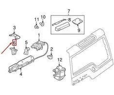 OEM LAND ROVER DISCOVERY 4 L319 VIRŠUTINIS GALINIS DURŲ UŽRAKTAS FQQ000033 ORIGINALUS