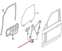 OEM LAND ROVER DISCOVERY L462 PRIEKINI DEŠINIS LANGO REGULIATORIUS LR083210 ORIGINALUS