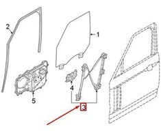 OEM LAND ROVER DISCOVERY L462 PRIEKINI DEŠINIS LANGO REGULIATORIUS LR083210 ORIGINALUS
