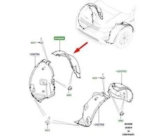 OEM LAND ROVER DISCOVERY SPORT L550 PRIEKINIS DEŠINIS PURVASPYDIS GALINIS DALIŲ LR074800