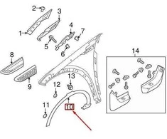 OEM LAND ROVER DISCOVERY SPORT L550 PRIEKINIŲ DEŠINIŲ ŠONINIŲ APDAILOS LR073223 ORIGINALAS