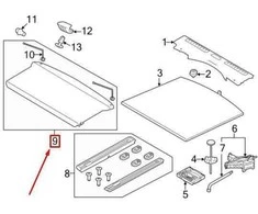OEM LAND ROVER RANGE ROVER EVOQUE L538 GALINIS KROVINIŲ DANGTIS LR117464 ORIGINALUS