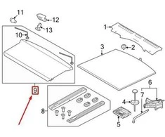 OEM LAND ROVER RANGE ROVER EVOQUE L538 GALINIS KROVINIŲ DANGTIS LR117464 ORIGINALUS