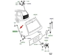 OEM LAND ROVER RANGE ROVER L322 GALINIS KELIO DUJŲ STULPAS BHE760020 ORIGINALUS