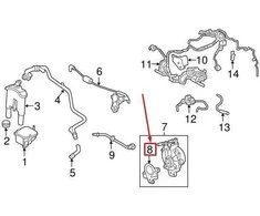 OEM LAND ROVER RANGE ROVER SPORT L494 VAKUUMO PUMPOS GUMOS LR096060 ORIGINALI
