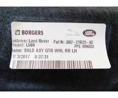 OEM LAND ROVER RANGE ROVER VELAR L560 GALINIS KAIRĖS PUSĖS ARKO APDAILA LR092633 ORIGINALI