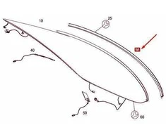 Mercedes-Benz E 220 d Elastomero Formos Sandariklis Originalus A2137250800