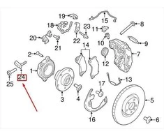 OEM PORSCHE MACAN 95B PRIEKINI DEŠINIS ABS JUTIKLIS 95B927804B ORIGINALUS
