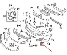 OEM VOLVO C30 PRIEKINIŲ KAIRĖS RŪKO ŠVIESOS DANGTELIS 31298171 ORIGINALUS