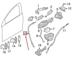 OEM VOLVO S60 MK2 PRIEKINIŲ DURŲ UŽRAKTŲ LAIDAS 31299892 ORIGINALUS