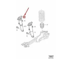 OEM VOLVO S80 MK2 GALINIS VIRŠUTINIS STABDŽIŲ MONTAVIMAS 31323230 ORIGINALUS