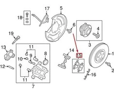 OEM VOLVO S90 MK2 GALINIS DISKO STABDŽIŲ KALADĖLĖS RINKINYS 31665837 ORIGINALUS
