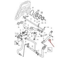 OEM VOLVO XC70 P24 VARIKLIO AUŠINIMO SKYSČIO ĮVADINIS VAMZDIS 30650738 ORIGINALUS