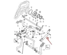 OEM VOLVO XC70 P24 VARIKLIO AUŠINIMO SKYSČIO ĮVADINIS VAMZDIS 30650738 ORIGINALUS