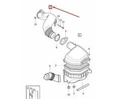OEM VOLVO XC70 P24 VARIKLIO ORAĮ ĮSIURBIMO ŽARNĄ 31338460 ORIGINALI