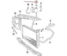 OEM VOLVO XC90 MK1 AUŠINIMO SKYSČIO TALPOS KAPSELIS 9142682 ORIGINALUS