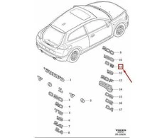 OEM VOLVO XC90 MK1 GALINIS VARTAI D5 EMBLEMA 8658928 ORIGINALI