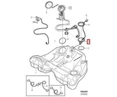 OEM VOLVO XC90 MK1 KAIRĖS PUSĖS KURAS LYGIO JUTIKLIS 8683142 ORIGINALUS