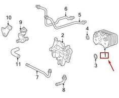 Originali Porsche transmisijos alyvos aušintuvo automatinė 986 Boxster Cayman 99630701701