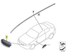 Originalus BMW 1 serijos F20 F21 2010-2015 priekinis radiatoriaus inksto sportinis groteles N/S