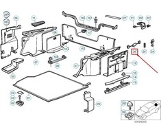 Originalus BMW 3 serijos E30 universalų bagažinės užrakto remonto rinkinys OEM 51478129438