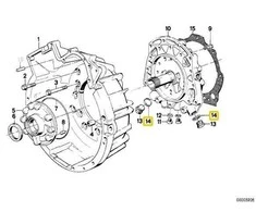 BMW Tarpiklio Žiedas E30 E28 E34 E24 E23 E32 E31 K50 K51 Originalus 07119963340