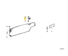 Originalus BMW E23 E24 628CSi 635CSi 733i 735i laikiklis su kontaktu 51161927477
