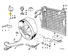 Originalus BMW E24 kupė relė OEM 61311363171