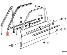Originalus BMW E30 316 316i 318i 320i 320is 323i 324d Gasket Dešinė 51211888210