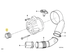 Originalus BMW E31 E32 E34 E38 E39 kupė sedano generatoriaus diržo skriemulys OEM 12311733782