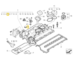 Originalus BMW E38 E39 E46 E53 E60 E61 uždarymo aklųjų kištukas D=18MM OEM 11122247705