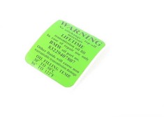 Originalus BMW E38 E39 E46 E85 alyvos bako lipdukas OEM 24111423619