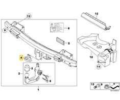 Originalus BMW E70 E70N E81 E82 E84 Sandarinimo akluoju kištuku D=18MM OEM 71606765338