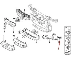 Originalus BMW E81 E82 E87 E88 116d 116i 1.6 2.0 118d laikiklis kairėje 51647836703