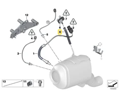 Originalus BMW E83N SUV katalizatorius/Priekinis slopintuvas žarna OEM 13628508516