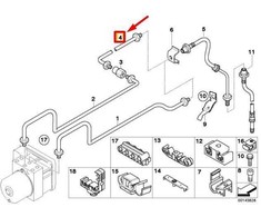 Originalus BMW E85 Roadster galinio stabdžio vamzdelis OEM 34326757723
