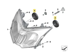 Originalus BMW K19 žibinto dangtelis OEM 63128534601