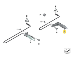 Originalus BMW K42 K46 K47 K53 K54 Led kampinis žibintas OEM 63138522503