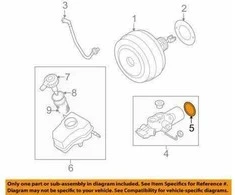 Originalus BMW MINI M M3 X1 Z3 Roadster stabdžių pagrindinio cilindro O žiedas 34311160617