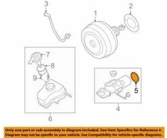 Originalus BMW MINI M M3 X1 Z3 Roadster stabdžių pagrindinio cilindro O žiedas 34311160617
