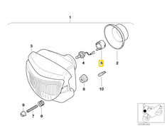 Originalus BMW R13 R131 palaikymo žiedas OEM 63127650157