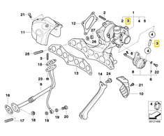 Originalus BMW R50 kupė turbokompresoriaus vakuuminis žarna OEM 11657791077