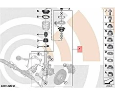 Originalus BMW X1 E84 X1 18dX 20dX 20iX REMONTO RINKINYS PALAIKYMO GUOLIUI 31352409694