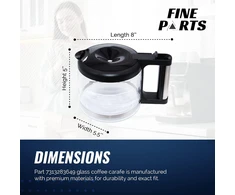 Originalus DELONGHI kavos puodelis, skirtas BCO320 BCO330 BCO420 BCO430 BCO431 AS00000675