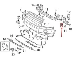 Originalus Land Rover LR2 Freelander 2 PRIEKINIS BAMPERIO Tvirtinimo laikiklis DEŠINĖ LR029748