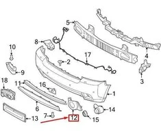 Originalus Land Rover Range Rover L322 2010-2012 Indus Sidabrinis Rūko žibinto apdaila dešinė