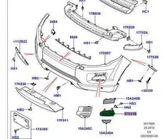 ORIGINALUS LAND ROVER RŪKO ŽIBINTO DANGTELIS RANGE ROVER EVOQUE KAIRĖS PUSĖS NAUJAS LR026550