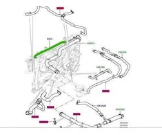 ORIGINALUS LAND ROVER VANDENS ŽARNAS RANGE ROVER 13 SPORT 14 3.0L DYSELIS LR077702